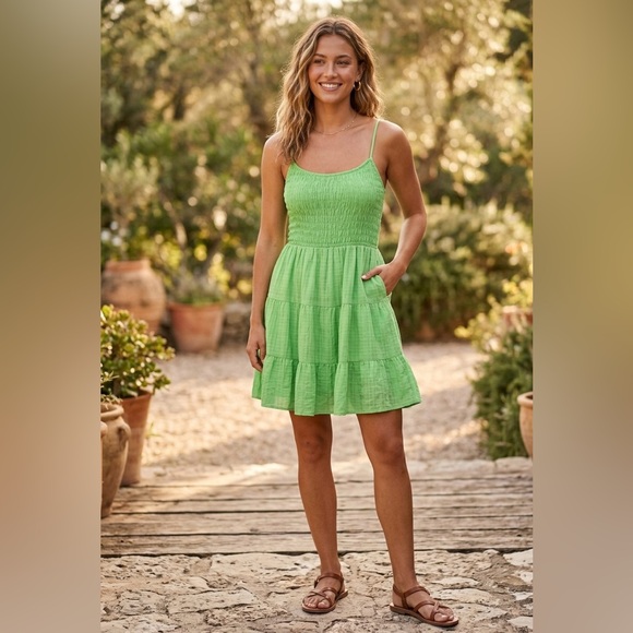 American Eagle Outfitters Dresses & Skirts - New! American Eagle Outfitters Smocked Tiered Sundress Womens Size Small